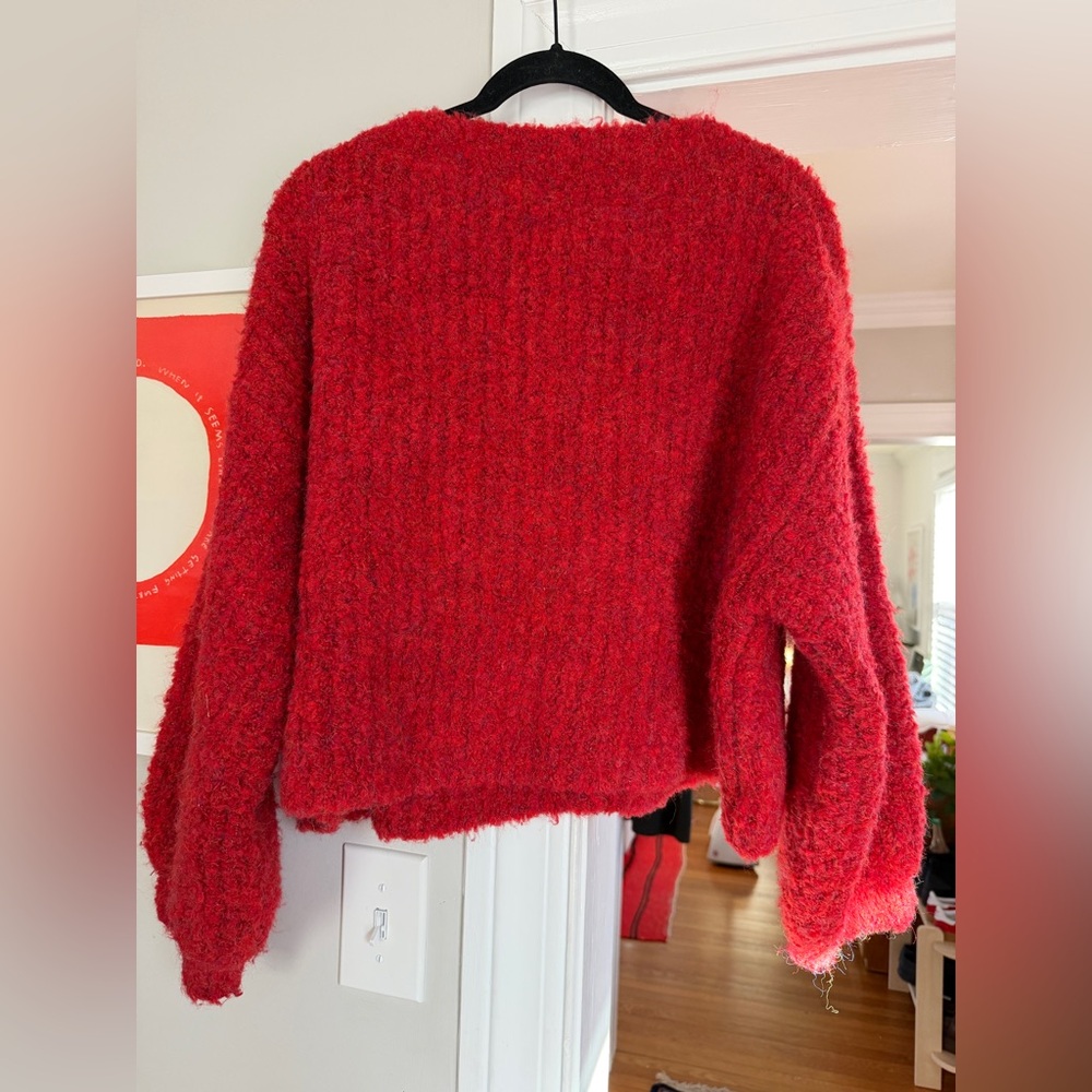 VRL GRL Elsie Knit Cardigan in Chili - Picture 10 of 10